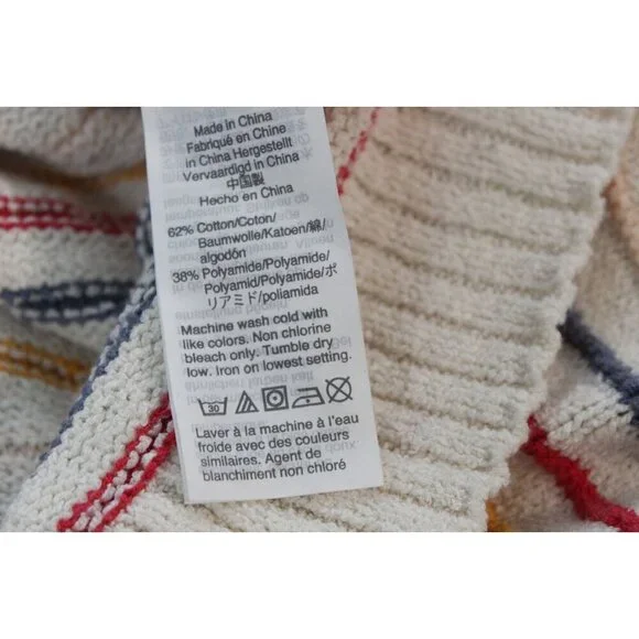 Madewell Tank Top Small Striped Sleeveless Knit Sweater Boho Colorful Beach - Picture 10 of 10